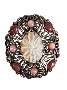 Carolyn Pollack Relios 925 MOP Rose Quartz Rhodochrosite Enhancer w/ Box